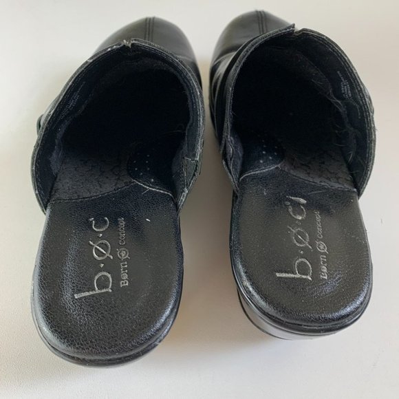 Born Concept b.o.c. Black Slides Mules Clogs Sz 6 - Picture 8 of 10